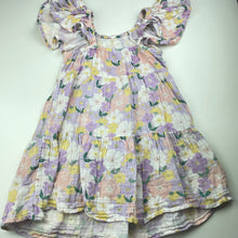 Load image into Gallery viewer, Girls Anko, floral cotton summer dress, light marks, FUC, size 6, L: 60cm