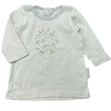 Load image into Gallery viewer, unisex purebaby, organic cotton long sleeve top, bees, FUC, size 00,