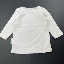 Load image into Gallery viewer, unisex purebaby, organic cotton long sleeve top, bees, FUC, size 00,
