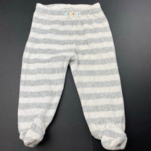 Load image into Gallery viewer, unisex Disney, Winnie the Pooh velour footed leggings / bottoms, FUC, size 00,