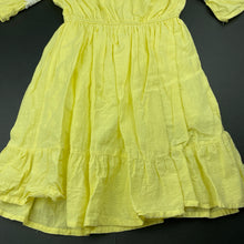 Load image into Gallery viewer, Girls BYT Kids, cotton lined open-shoulder summer dress, GUC, size 7, L: 64cm