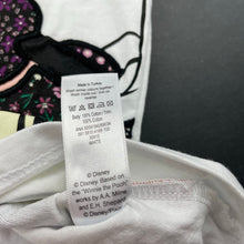 Load image into Gallery viewer, Girls Disney, Mickey & Minnie Mouse cotton t-shirt / top, EUC, size 6-7,