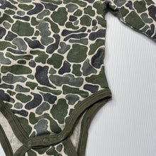 Load image into Gallery viewer, unisex Dymples, cotton bodysuit / romper, wash fade, FUC, size 00,