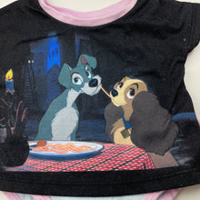 Load image into Gallery viewer, Girls Peter Alexander, Disney Lady & the Tramp bodysuit / romper, wash fade & pilling, FUC, size 000-00,