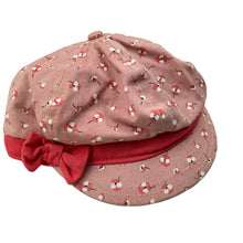 Load image into Gallery viewer, Girls Pumpkin Patch, lined cotton cap / hat, light mark, FUC, size 00-0,