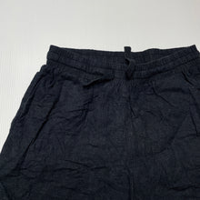 Load image into Gallery viewer, Girls Target, dark navy linen / viscose shorts, elasticated, GUC, size 8,