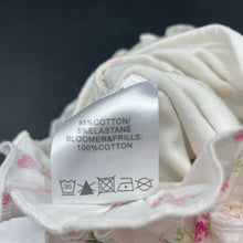 Load image into Gallery viewer, Girls Bebe by Minihaha, embroidered summer romper, light marks on back, FUC, size 000,