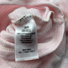 Load image into Gallery viewer, Girls Carters, pink & white stripe cotton romper dress, FUC, size 3 months,