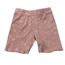 Load image into Gallery viewer, Girls Dymples, floral organic cotton blend shorts, elasticated, EUC, size 00,