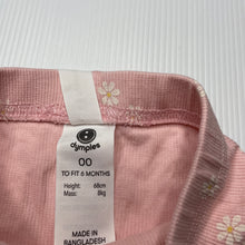Load image into Gallery viewer, Girls Dymples, floral organic cotton blend shorts, elasticated, EUC, size 00,
