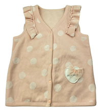 Load image into Gallery viewer, Girls Mn.Mo, fleece lined vest, poppers, light marks, FUC, size 6-7,