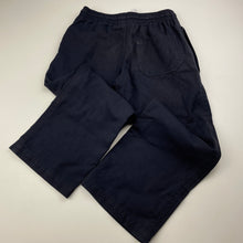 Load image into Gallery viewer, Boys PICKLES, blue school pants, elasticated, Inside leg: 42.5cm, FUC, size 4,