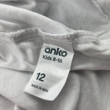 Load image into Gallery viewer, Girls Anko, white cotton t-shirt / top, FUC, size 12,
