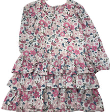 Load image into Gallery viewer, Girls Target, lined lightweight floral long sleeve dress, EUC, size 8, L: 68cm