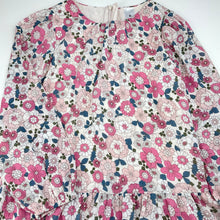 Load image into Gallery viewer, Girls Target, lined lightweight floral long sleeve dress, EUC, size 8, L: 68cm