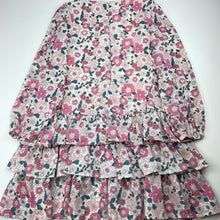 Load image into Gallery viewer, Girls Target, lined lightweight floral long sleeve dress, EUC, size 8, L: 68cm