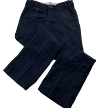 Load image into Gallery viewer, Girls GAP, navy cotton chino pants, adjustable, Inside leg: 57cm, GUC, size 7,