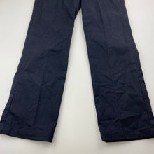 Load image into Gallery viewer, Girls GAP, navy cotton chino pants, adjustable, Inside leg: 57cm, GUC, size 7,