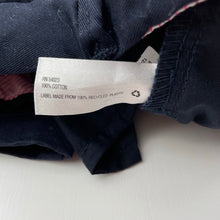 Load image into Gallery viewer, Girls GAP, navy cotton chino pants, adjustable, Inside leg: 57cm, GUC, size 7,