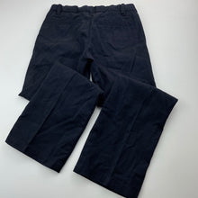 Load image into Gallery viewer, Girls GAP, navy cotton chino pants, adjustable, Inside leg: 57cm, GUC, size 7,