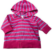 Load image into Gallery viewer, Girls Bonds, cotton zip up hooded top / lightweight sweater, GUC, size 00,