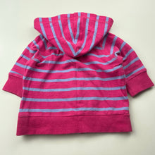 Load image into Gallery viewer, Girls Bonds, cotton zip up hooded top / lightweight sweater, GUC, size 00,
