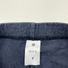 Load image into Gallery viewer, Girls Target, blue marle leggings, elasticated, Inside leg: 48cm, GUC, size 7,