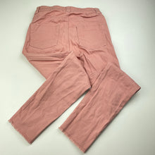 Load image into Gallery viewer, Girls 1964 Denim Co, pink stretch cotton pants, Inside leg: 50.5cm, W: 27cm across, EUC, size 8,