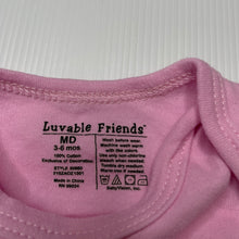 Load image into Gallery viewer, Girls Luvable Friends, pink cotton bodysuit / romper, owl, GUC, size 00,