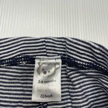 Load image into Gallery viewer, Girls Target, stripe cotton leggings / bottoms, elasticated, GUC, size 00,