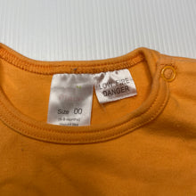 Load image into Gallery viewer, unisex Ollies Place, orange cotton bodysuit / romper, grandad, GUC, size 00,