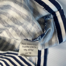 Load image into Gallery viewer, Boys First Impressions, navy stripe cotton long sleeve top, GUC, size 12 months,