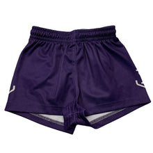 Load image into Gallery viewer, unisex COOPER TEAMWEAR, purple sports / activewear shorts, elasticated, EUC, size 8,