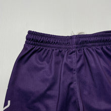 Load image into Gallery viewer, unisex COOPER TEAMWEAR, purple sports / activewear shorts, elasticated, EUC, size 8,