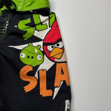 Load image into Gallery viewer, Boys ANGRY BIRDS, lightweight board shorts, elasticated, FUC, size 4,