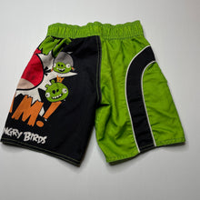 Load image into Gallery viewer, Boys ANGRY BIRDS, lightweight board shorts, elasticated, FUC, size 4,