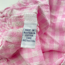 Load image into Gallery viewer, Girls HOPSCOTCH, checked cotton top, Made In Australia, L: 46cm, armpit to armpit: 39cm, EUC, size 6,
