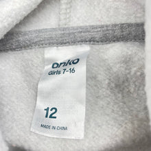 Load image into Gallery viewer, Girls Anko, grey fleece lined hoodie sweater, pilling, FUC, size 12,