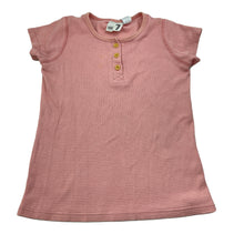 Load image into Gallery viewer, Girls Cotton On, pink waffle pyjama top, FUC, size 7,