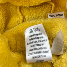 Load image into Gallery viewer, unisex Fun With Spot, yellow fleece zip hooded romper, detachable hood, GUC, size 00,