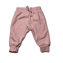 Load image into Gallery viewer, Girls Target, pink fleece track pants / bottoms, elasticated, GUC, size 00,
