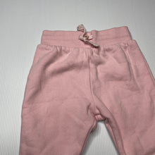Load image into Gallery viewer, Girls Target, pink fleece track pants / bottoms, elasticated, GUC, size 00,