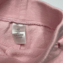 Load image into Gallery viewer, Girls Target, pink fleece track pants / bottoms, elasticated, GUC, size 00,
