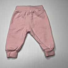 Load image into Gallery viewer, Girls Target, pink fleece track pants / bottoms, elasticated, GUC, size 00,