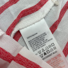 Load image into Gallery viewer, Girls Charlie & Me, red & white stripe lightweight shorts, elasticated, EUC, size 7,