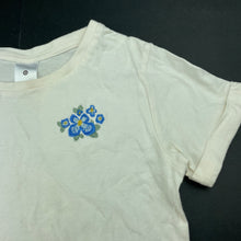 Load image into Gallery viewer, Girls Target, embroidered cotton t-shirt / top, mark on back, FUC, size 8,