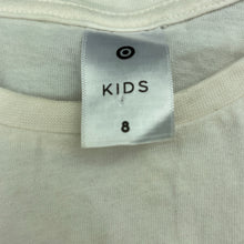 Load image into Gallery viewer, Girls Target, embroidered cotton t-shirt / top, mark on back, FUC, size 8,