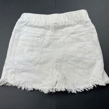 Load image into Gallery viewer, Girls YDYT, embroidered distressed stretch cotton shorts, elasticated, EUC, size 6,
