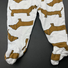 Load image into Gallery viewer, unisex Baby Berry, cotton footed leggings / bottoms, dogs, GUC, size 00,