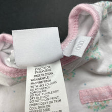 Load image into Gallery viewer, Girls Baby World, floral stretchy romper, FUC, size 000,